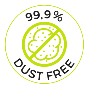 DUST-FREE CAN BE UP TO 99%