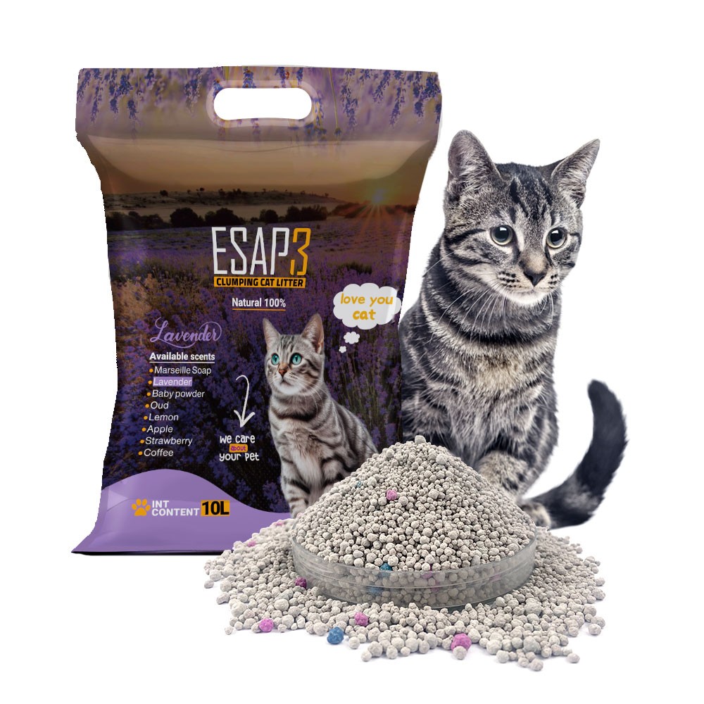 Ball Shaped Bentonite Cat Litter Lavender Scent