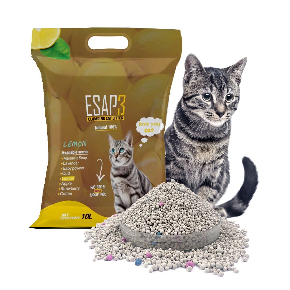 Ball Shaped Bentonite Cat Litter Lemon Scent